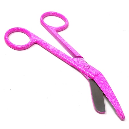 A2Z Scilab Pink Dew Drops Color Lister Bandage Scissors 5.5", Stainless Steel A2Z-ZR007